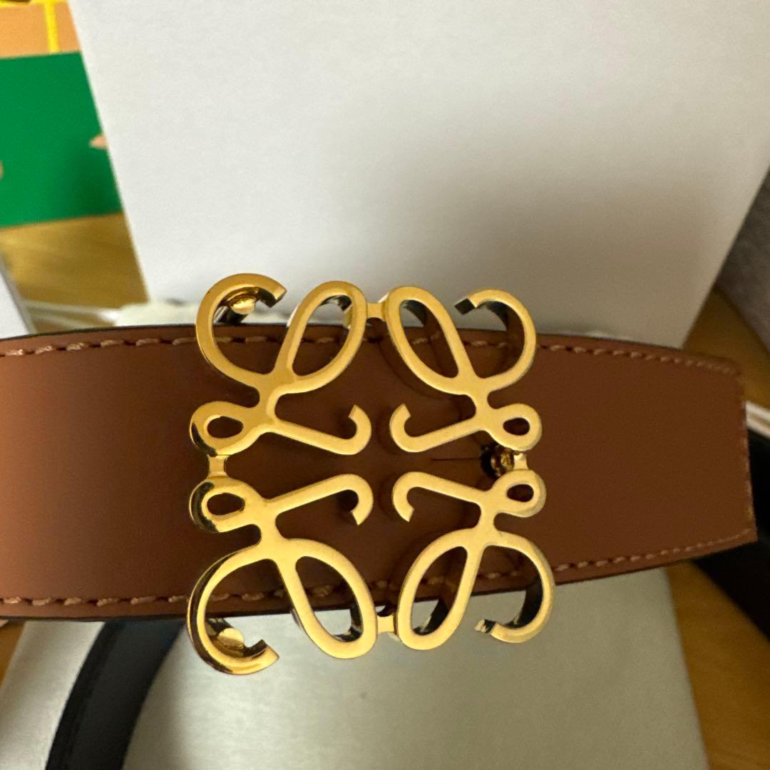 超美品 ロエベ ベルト リバーシブル バックルゴールド 本物 80 - メルカリ