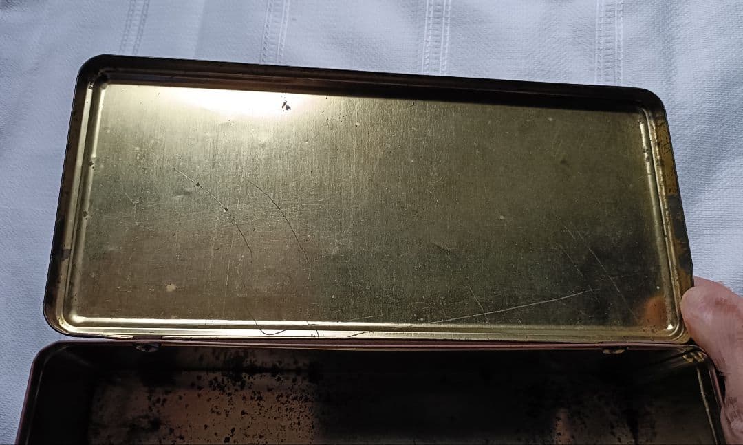 レア バラ柄 牛乳石鹸 カウブランド レトロ ビンテージ ブリキ缶