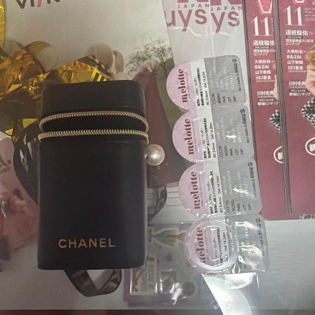 入手困難‼️ CHANEL ブラックレザー リップケアケース