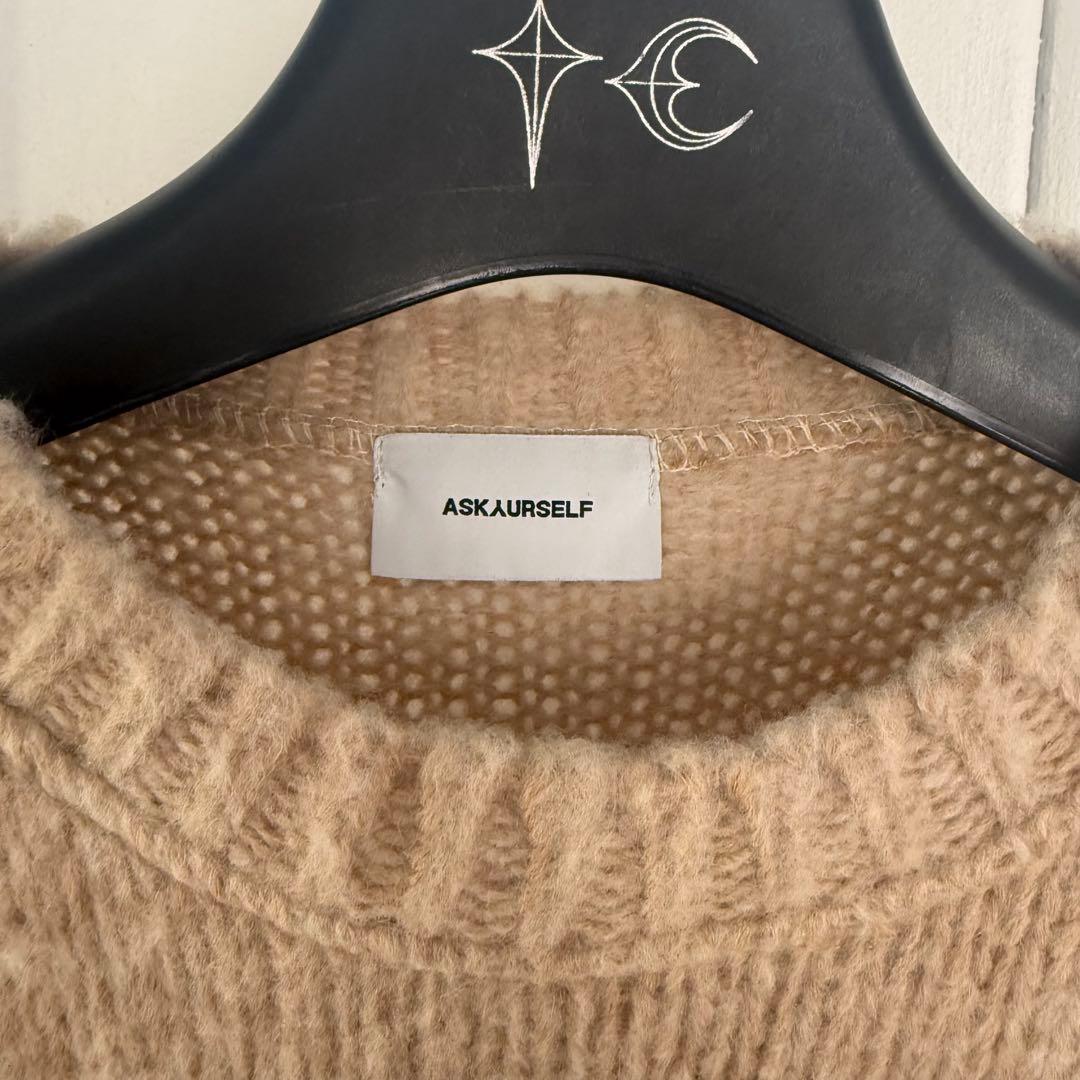 【完売品】ASKAURSELF ベージュ ニット セーター