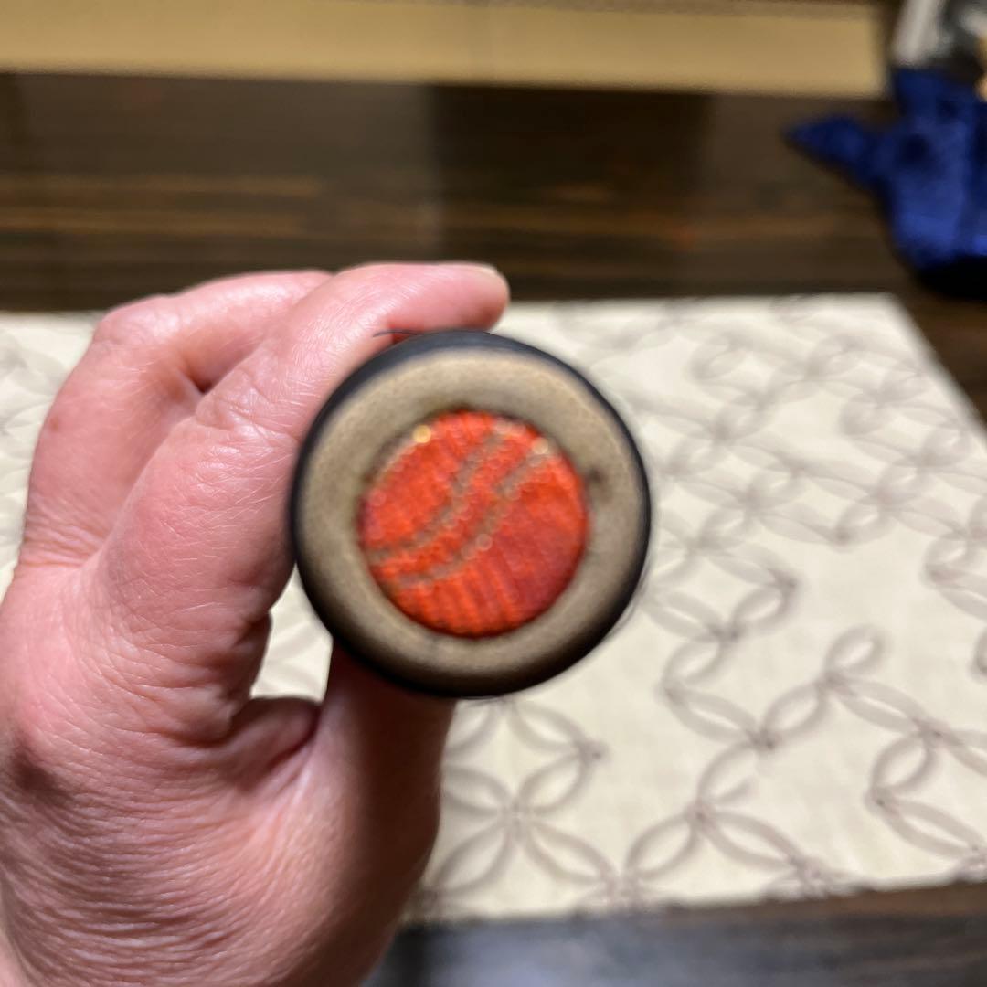 ①天然煤竹　８割り管籐巻龍笛　ケース、笛袋付