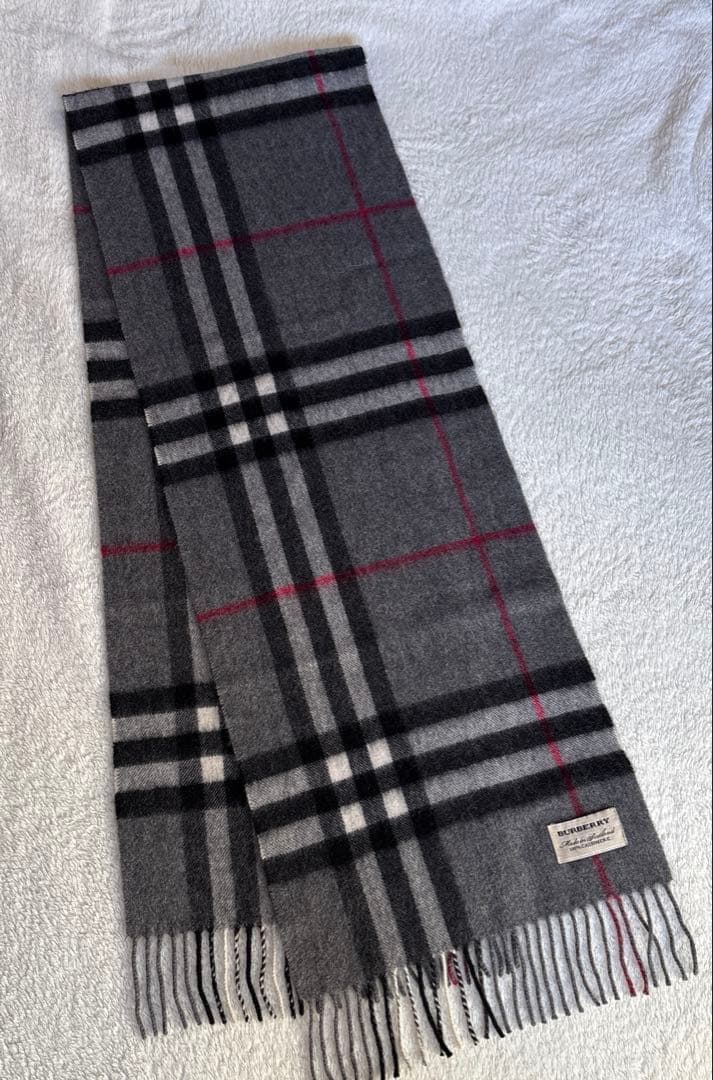 バーバリーカシミヤ100%マフラー
