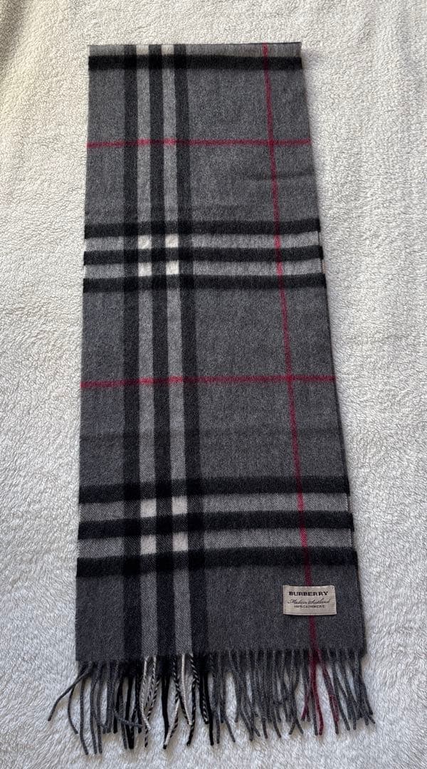 バーバリーカシミヤ100%マフラー