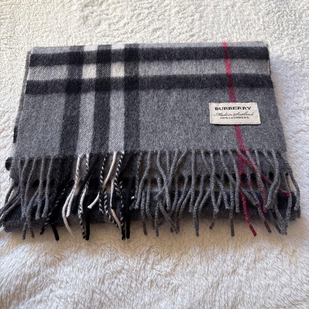 バーバリーカシミヤ100%マフラー