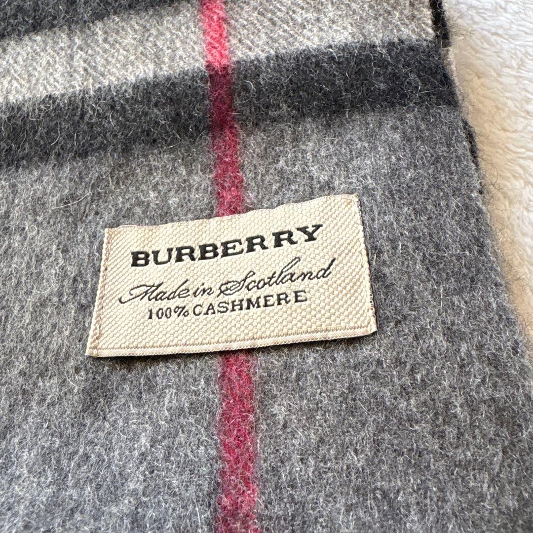 バーバリーカシミヤ100%マフラー