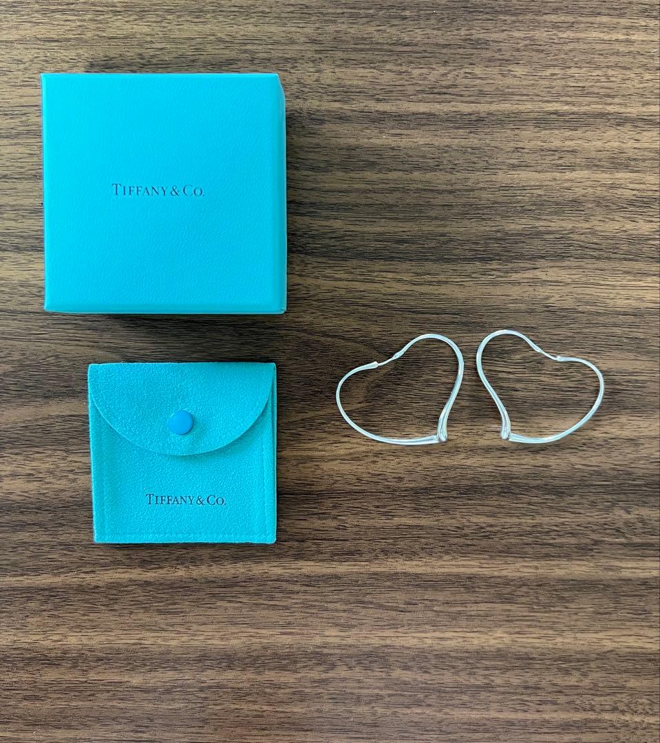 TIFFANY&Coオープンハートフープピアス