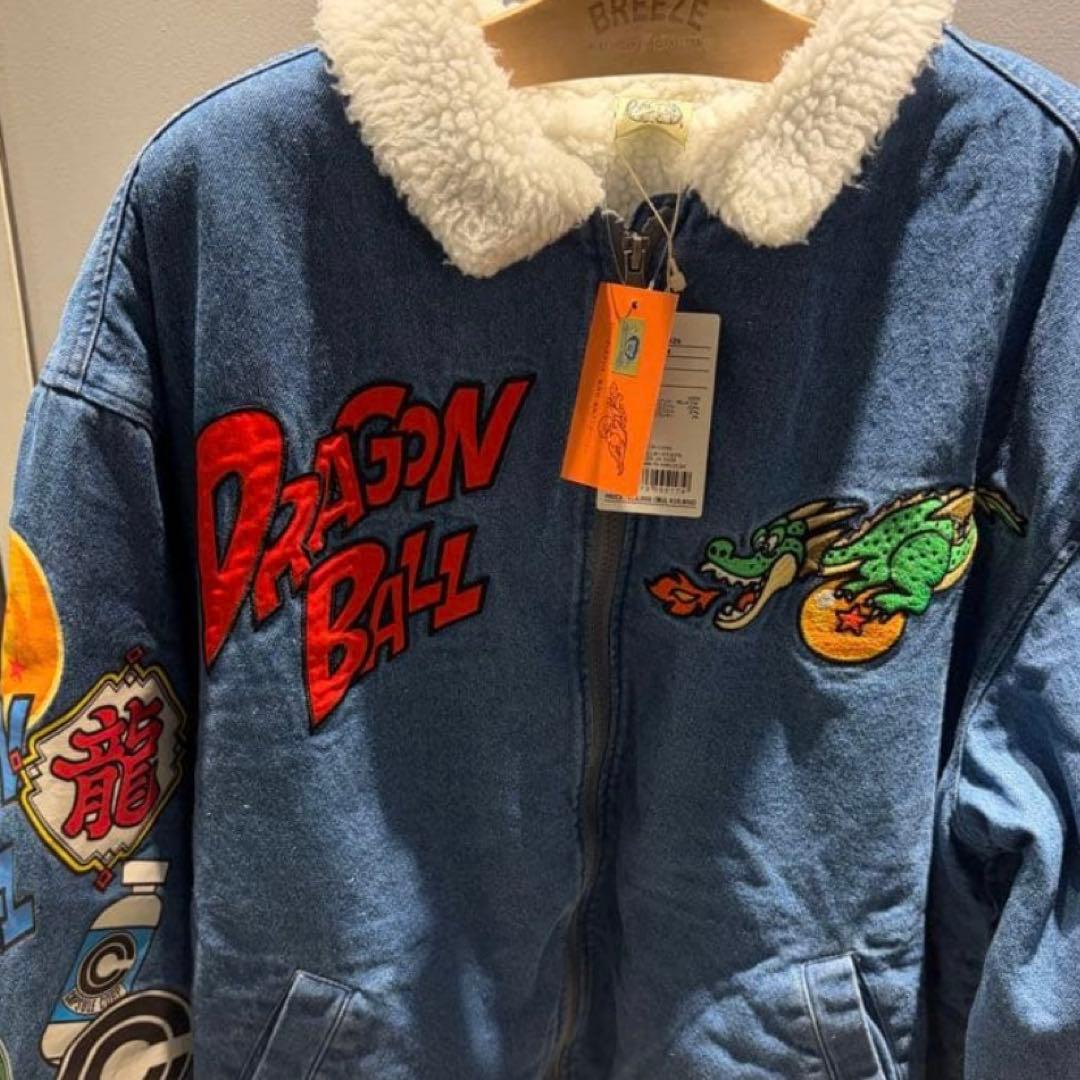 新品タグ付　breeze ドラゴンボール デニムボアジャケット