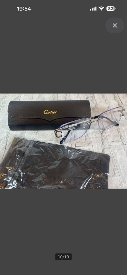 カルティエ　メガネ　伊達メガネ