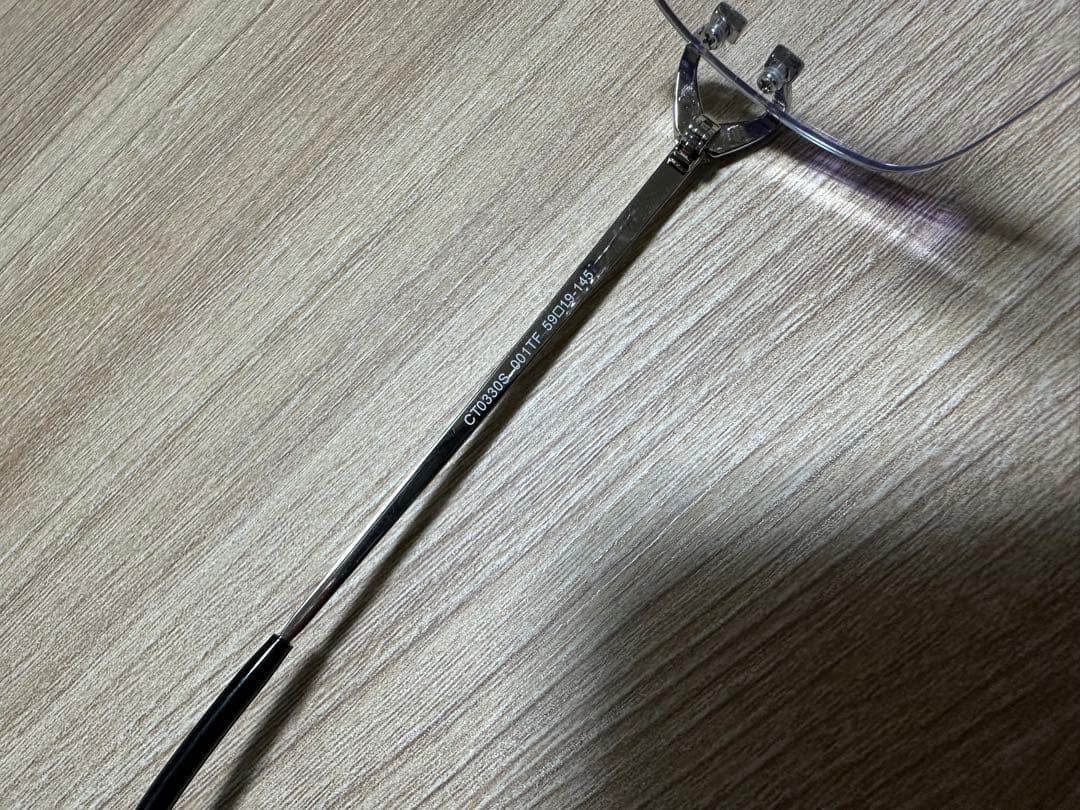 カルティエ　メガネ　伊達メガネ