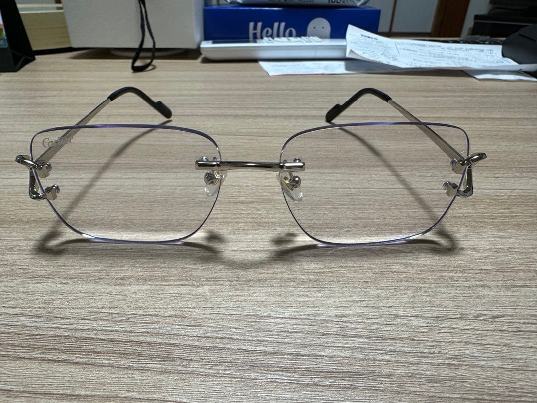 カルティエ　メガネ　伊達メガネ