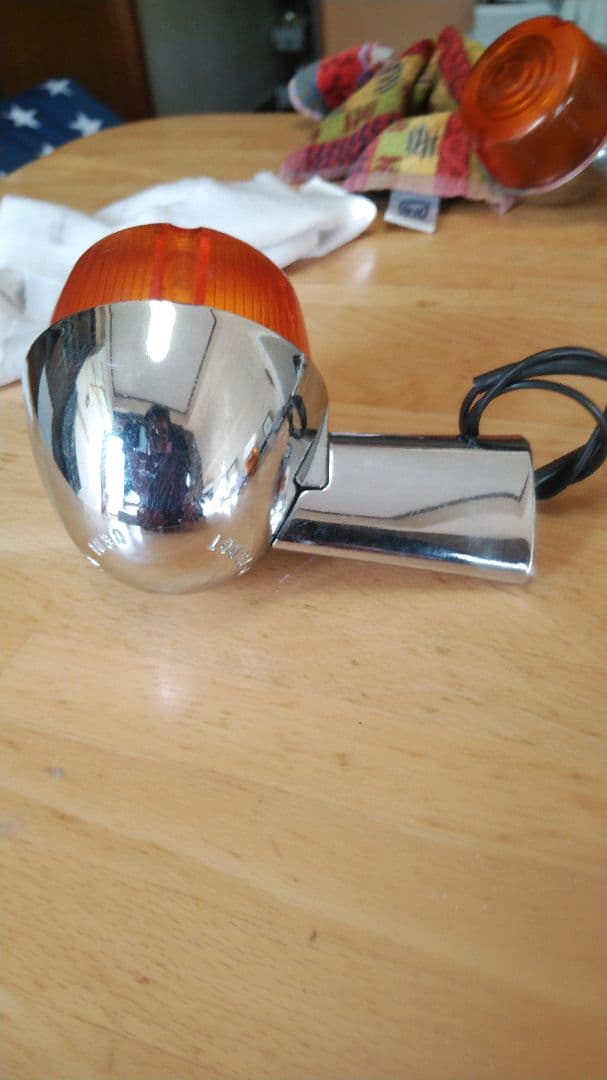 ハーレー ヤンキーウインカー 1つレンズ無しショベルヘッドビンテージ当時物