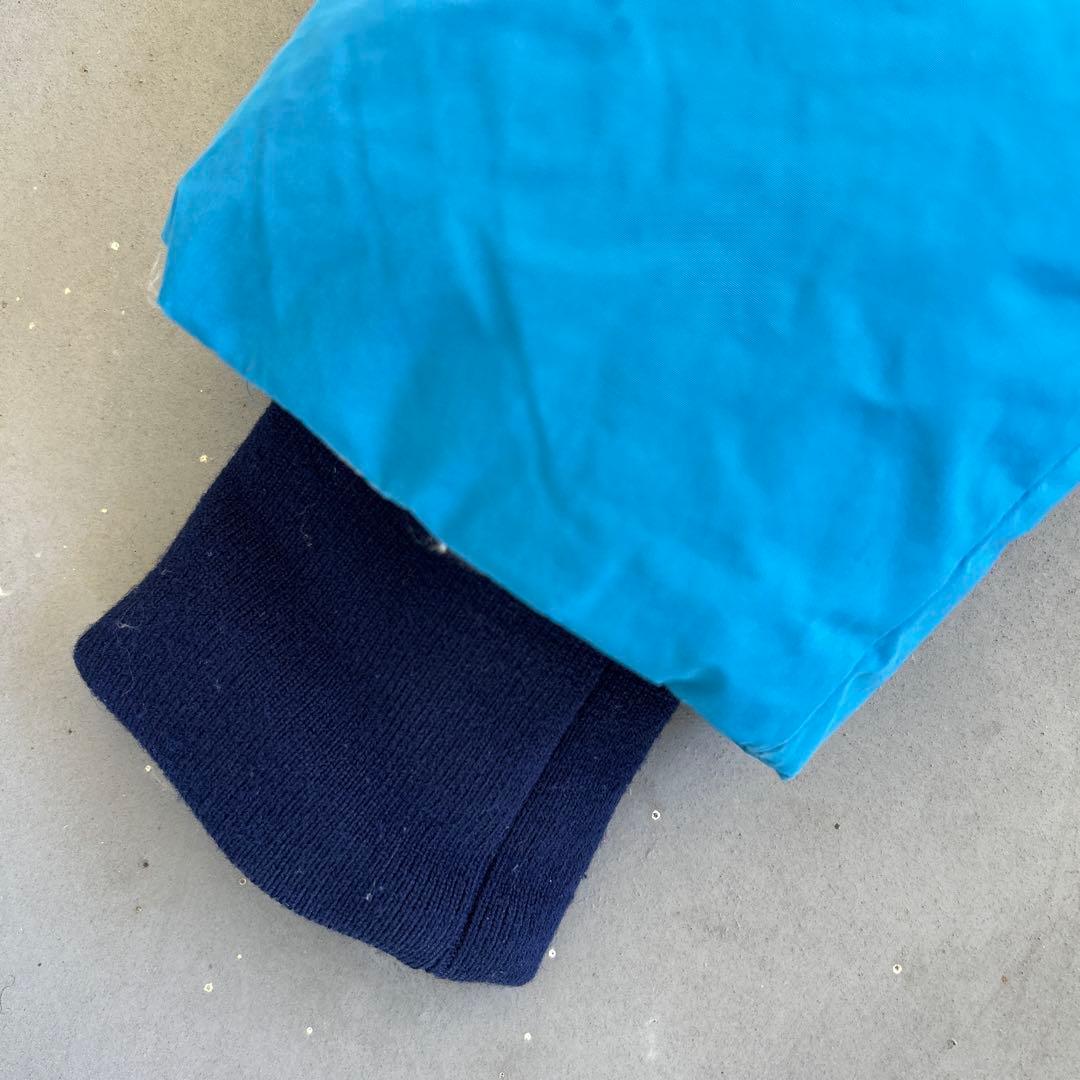 ［定価10万円］URUウル　ダウンジャケット　水色ブルー　フェザー　ダブルジップ