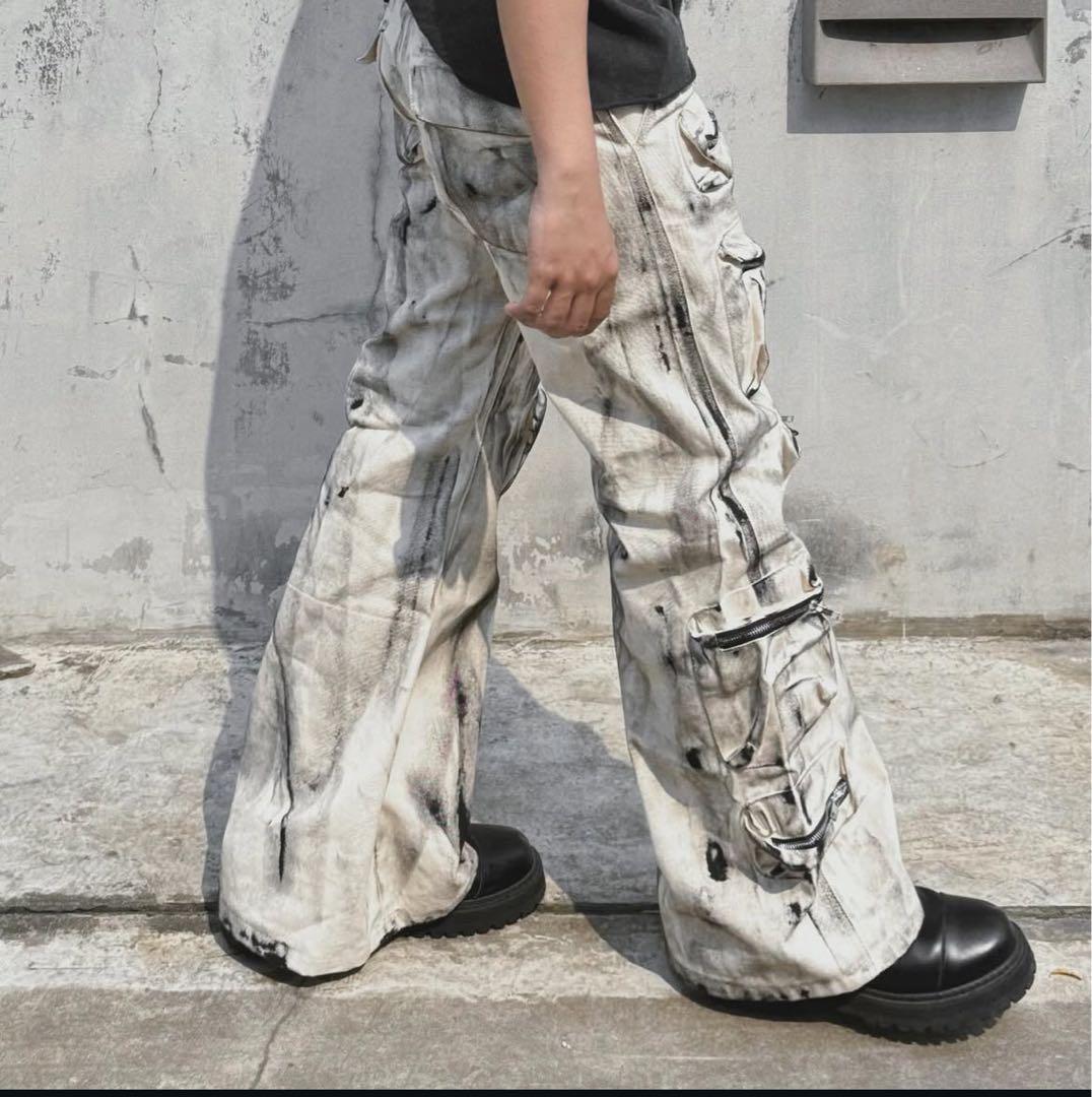 極美品 kraftwerk BK Flared Cargo カーゴパンツ - メルカリ