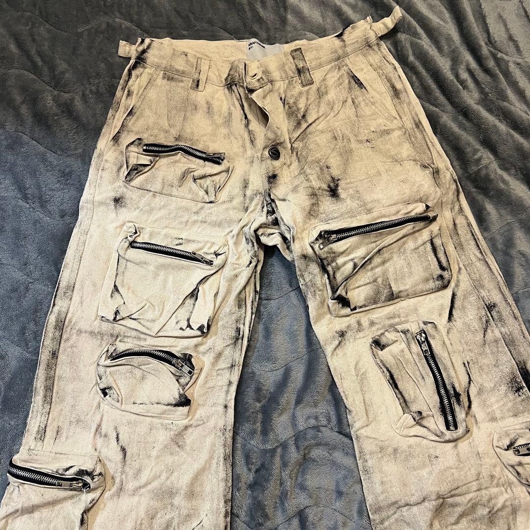 極美品 kraftwerk BK Flared Cargo カーゴパンツ - メルカリ