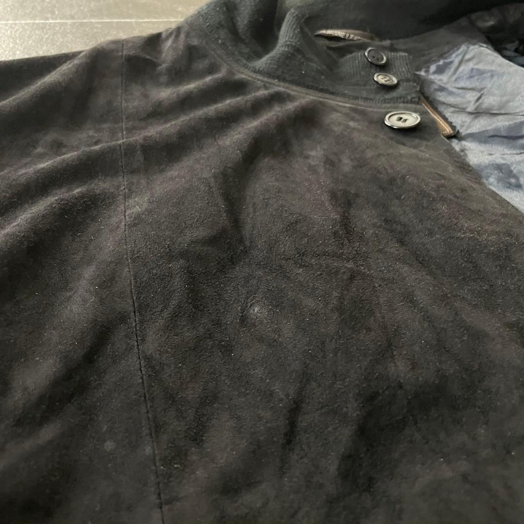 90's 本革 A-1 suede leather バルスターブルゾン 黒