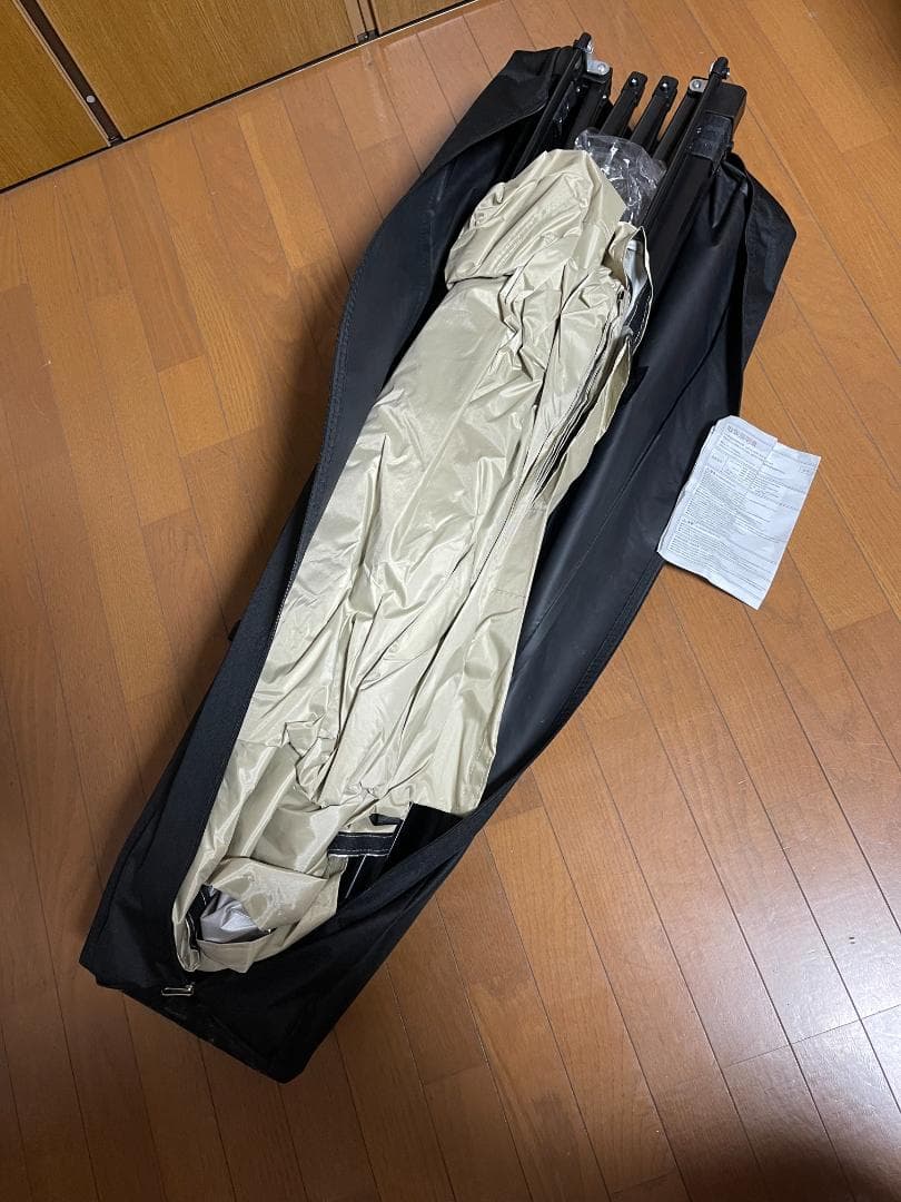 利休テントタープ キャンプ 2.5m 1回のみ使用 ワンタッチ開閉