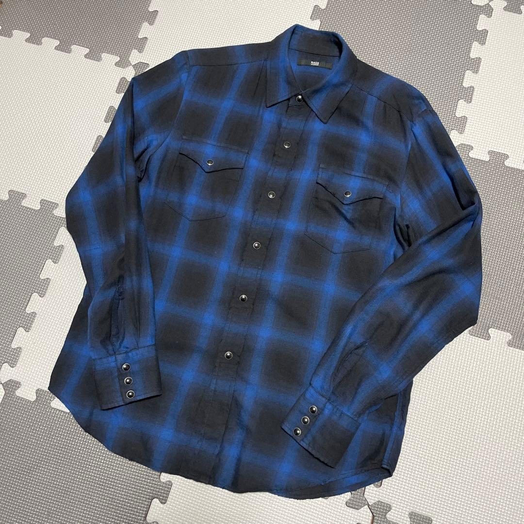 ラグスマックレガー / RAGS McGREGOR オンブレチェックシャツ - メルカリ
