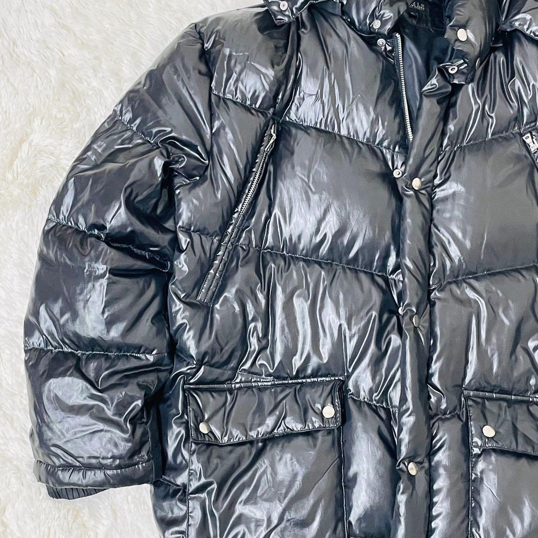 平成ギャル ダウンジャケット 平成ギャル男 y2k ファー アウター 光沢