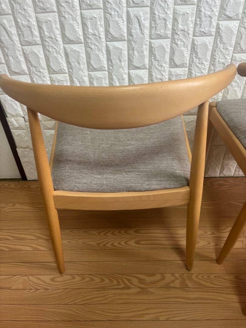 【美品】直接も可能♪ニトリ♪ダイニングチェア 4脚セット ナチュラル