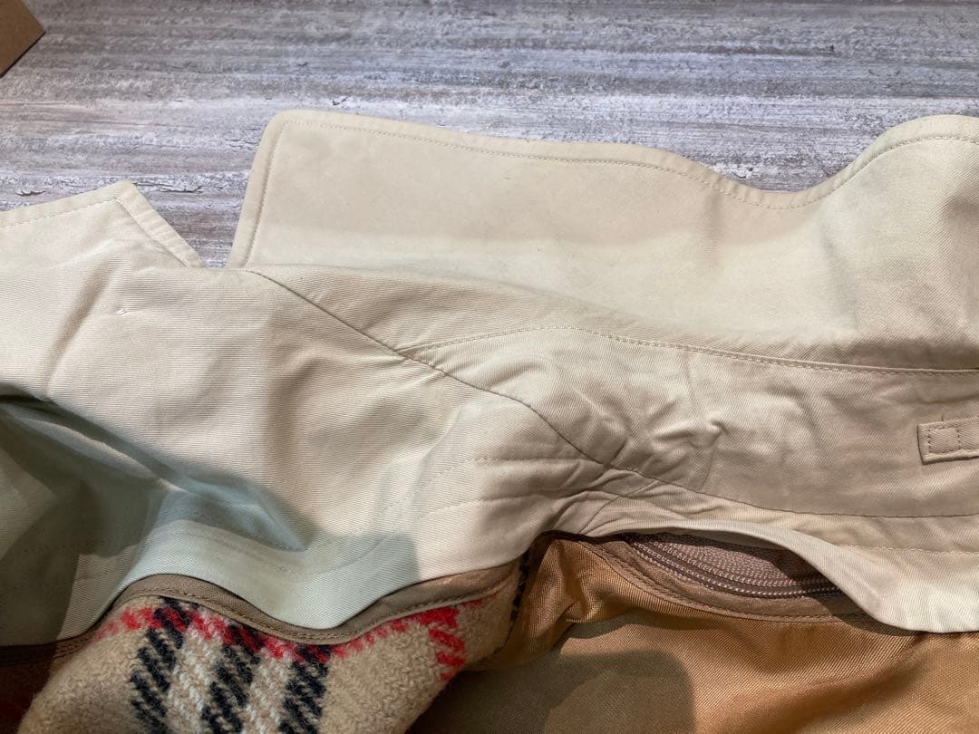 【バーバリー】メンズステンカラーコート　ライナー付き　ノバチェック　英国製