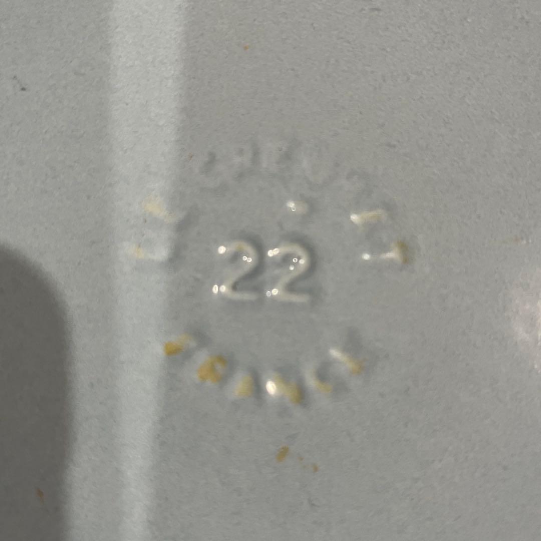 【中古】LE CREUSET ル・クルーゼ 両手鍋 コースタルブルー 22cm