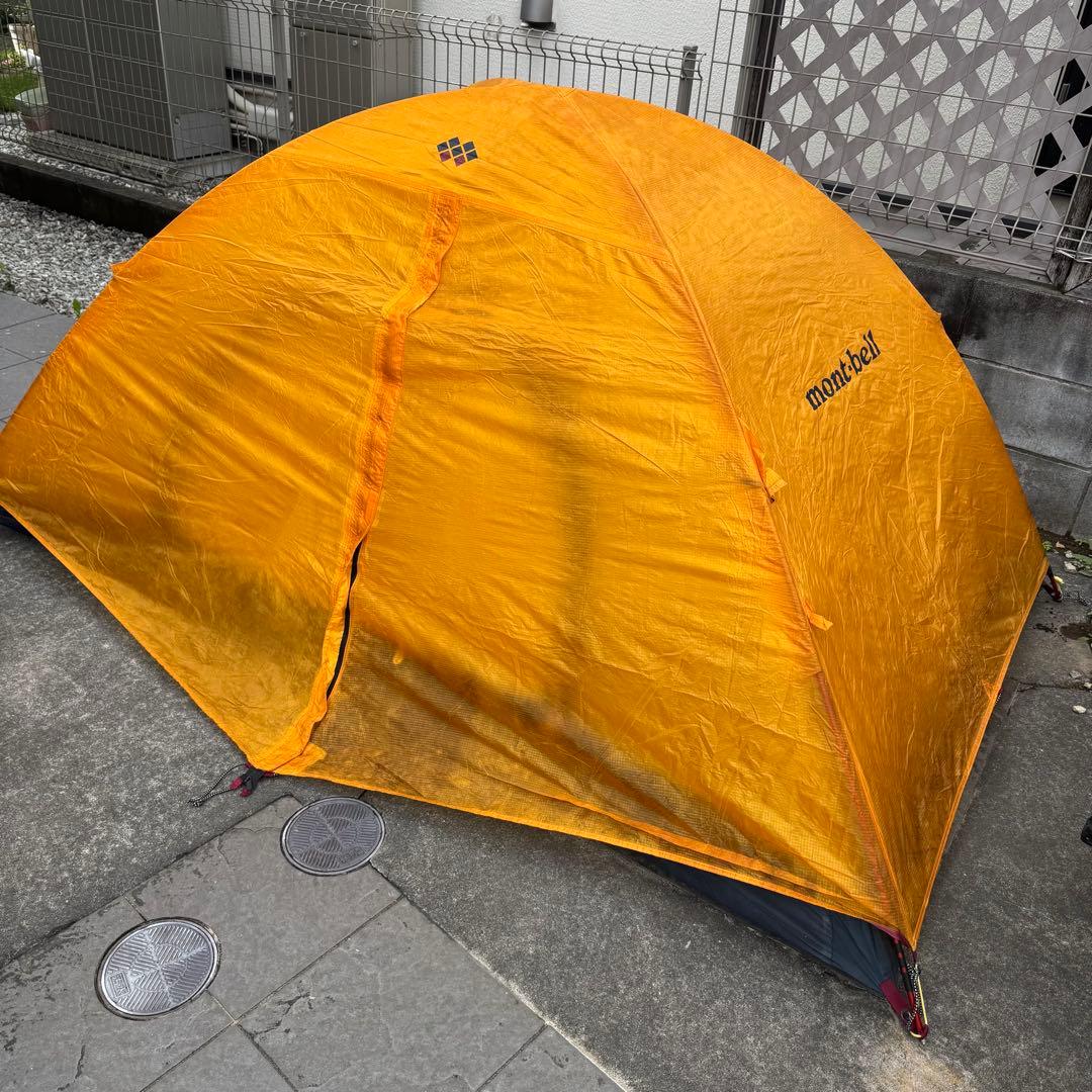 人気モンベル　ステラリッジテント 2型イエロー山岳テント