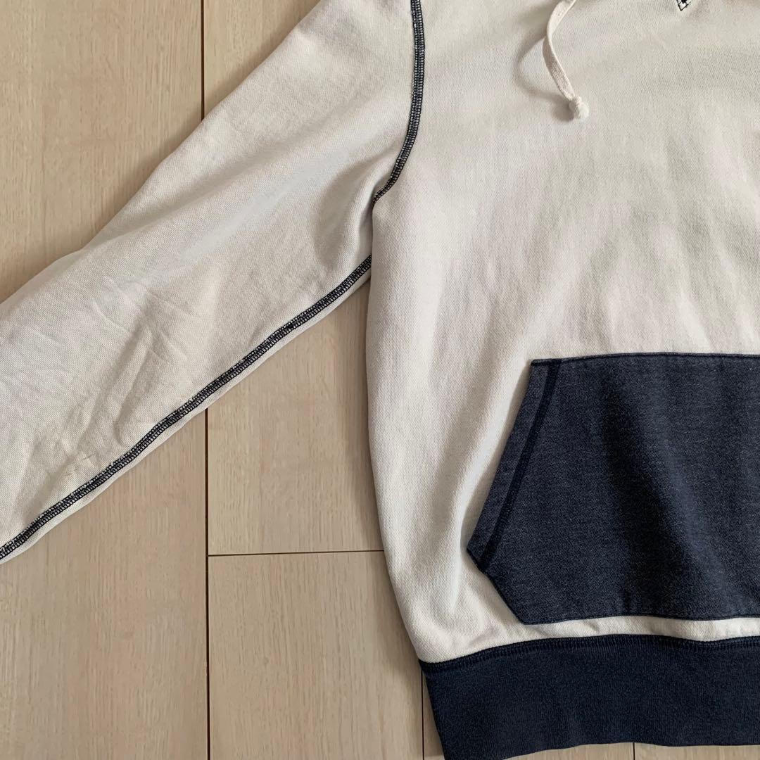 希少　RRL Ralph Lauren 後付けパーカー　2トーン　Ｓ　ステンシル