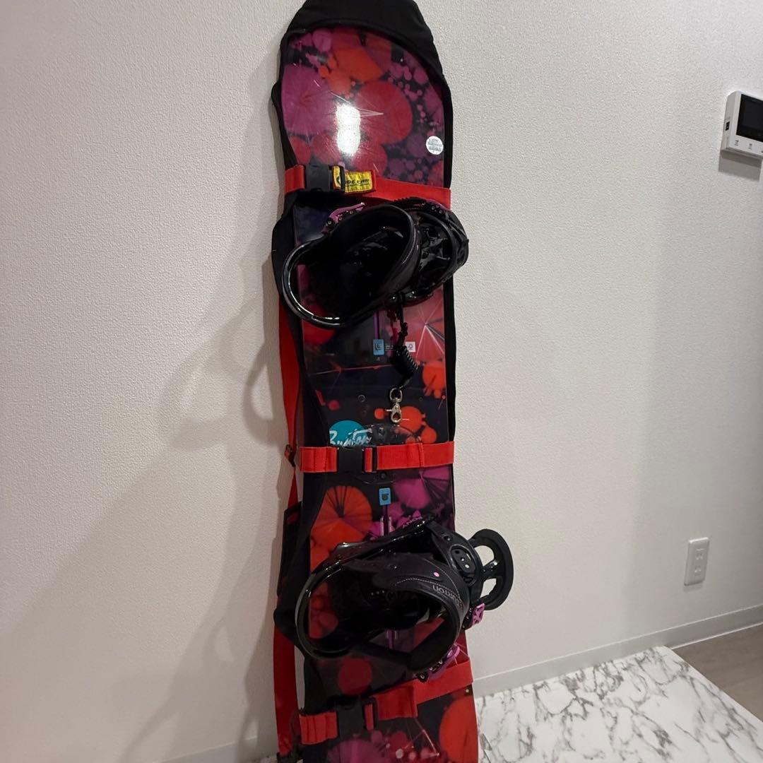 BURTON スノーボード 2点セット GENIE フラットトップ フリーラン
