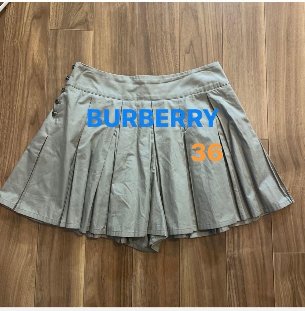 BURBERRY ブルーラベル プリーツスカート キュロット - メルカリ
