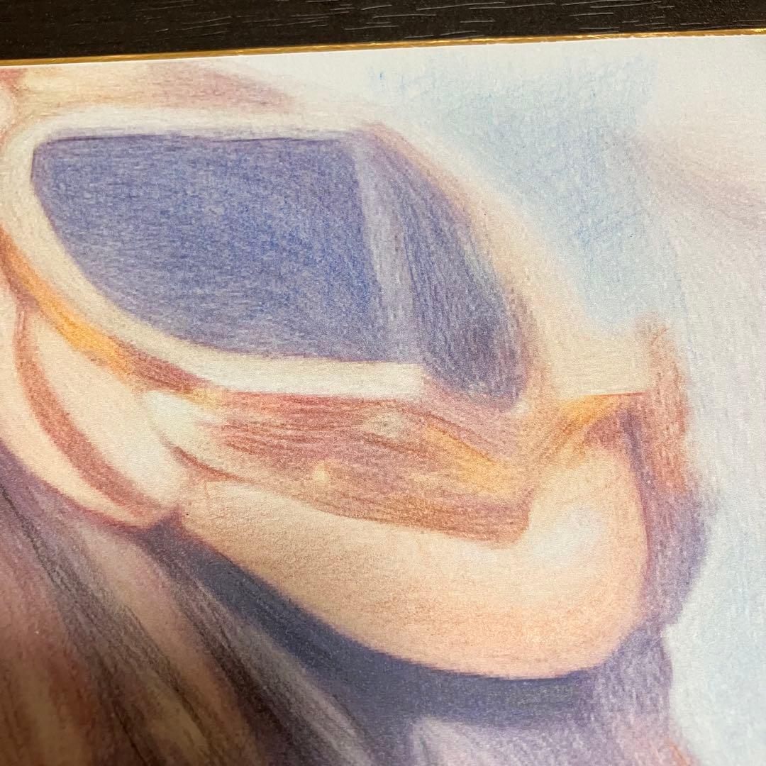 資生堂 マジョリカマジョルカ 額装品 額縁寸法32cm×29cm×1.5㎝色鉛筆