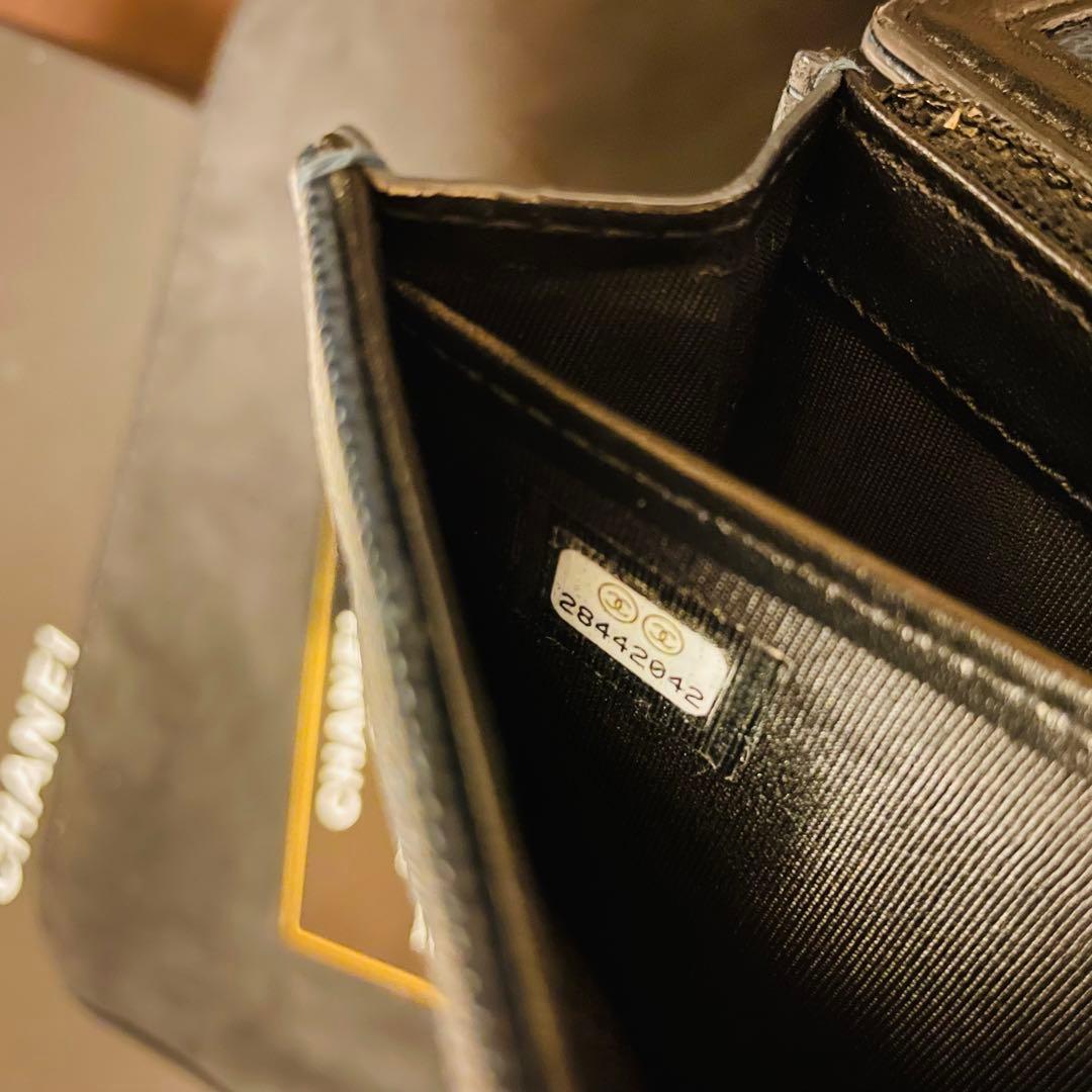 極美品✨CHANEL キャビアスキン CCフィリグリー 長財布 ココマーク