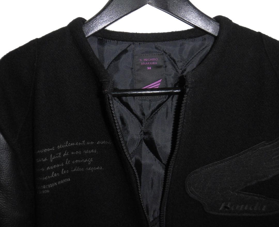シンイチロウアラカワ × ホンダ 袖革スタジャン モーターサイクルジャケット L