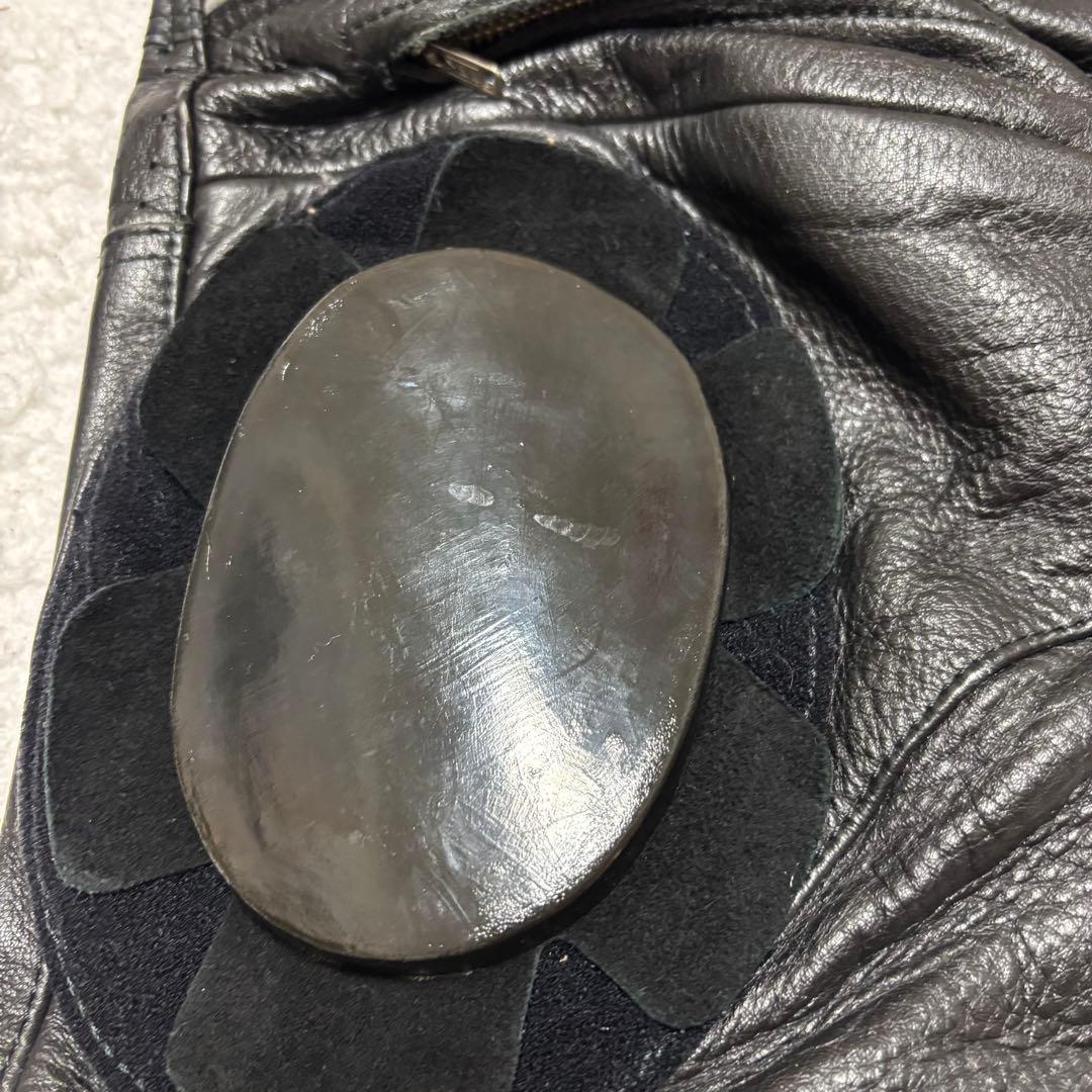 美品✨コミネ spazzioレザー ライディングパンツ レザーパンツ LLサイズ