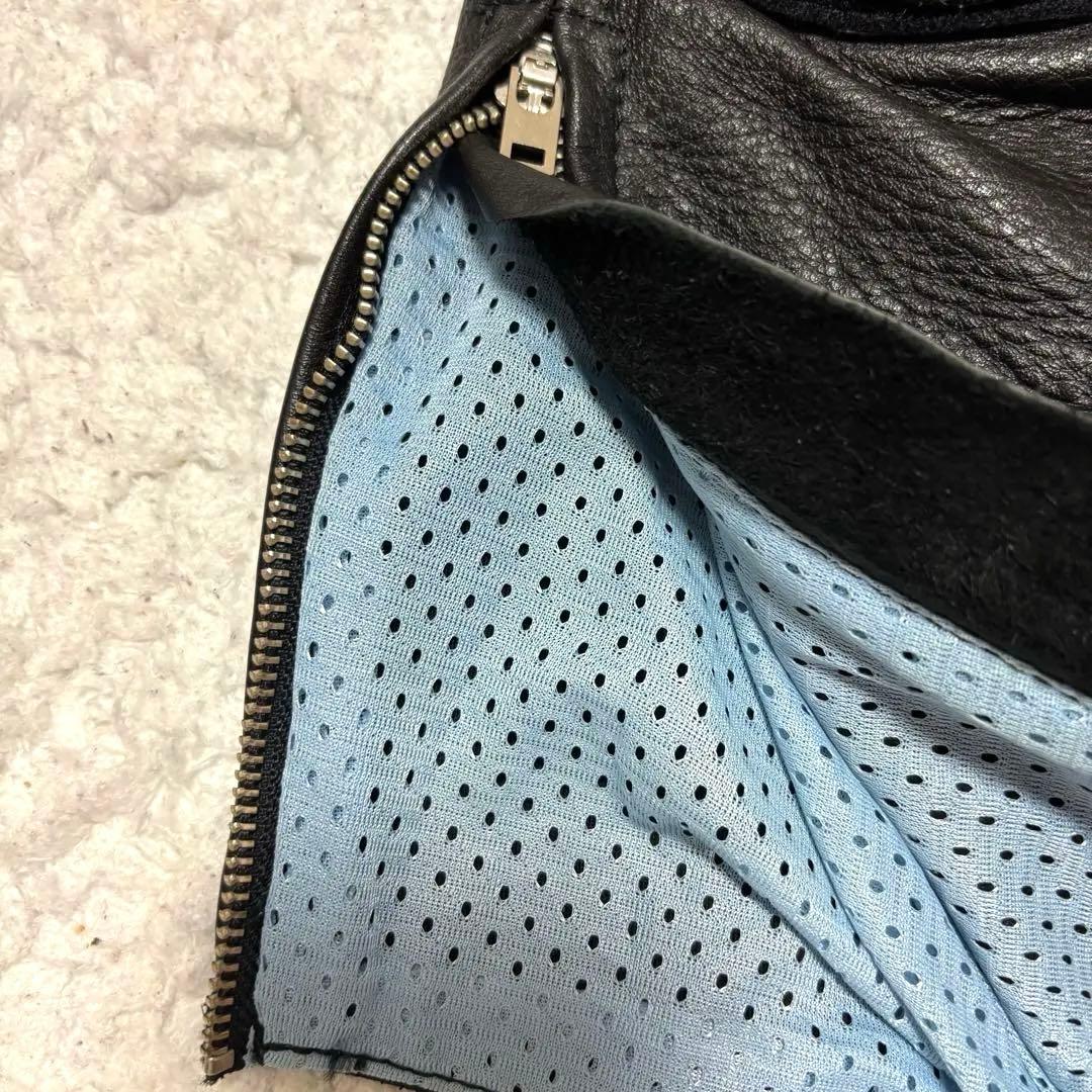 美品✨コミネ spazzioレザー ライディングパンツ レザーパンツ LLサイズ