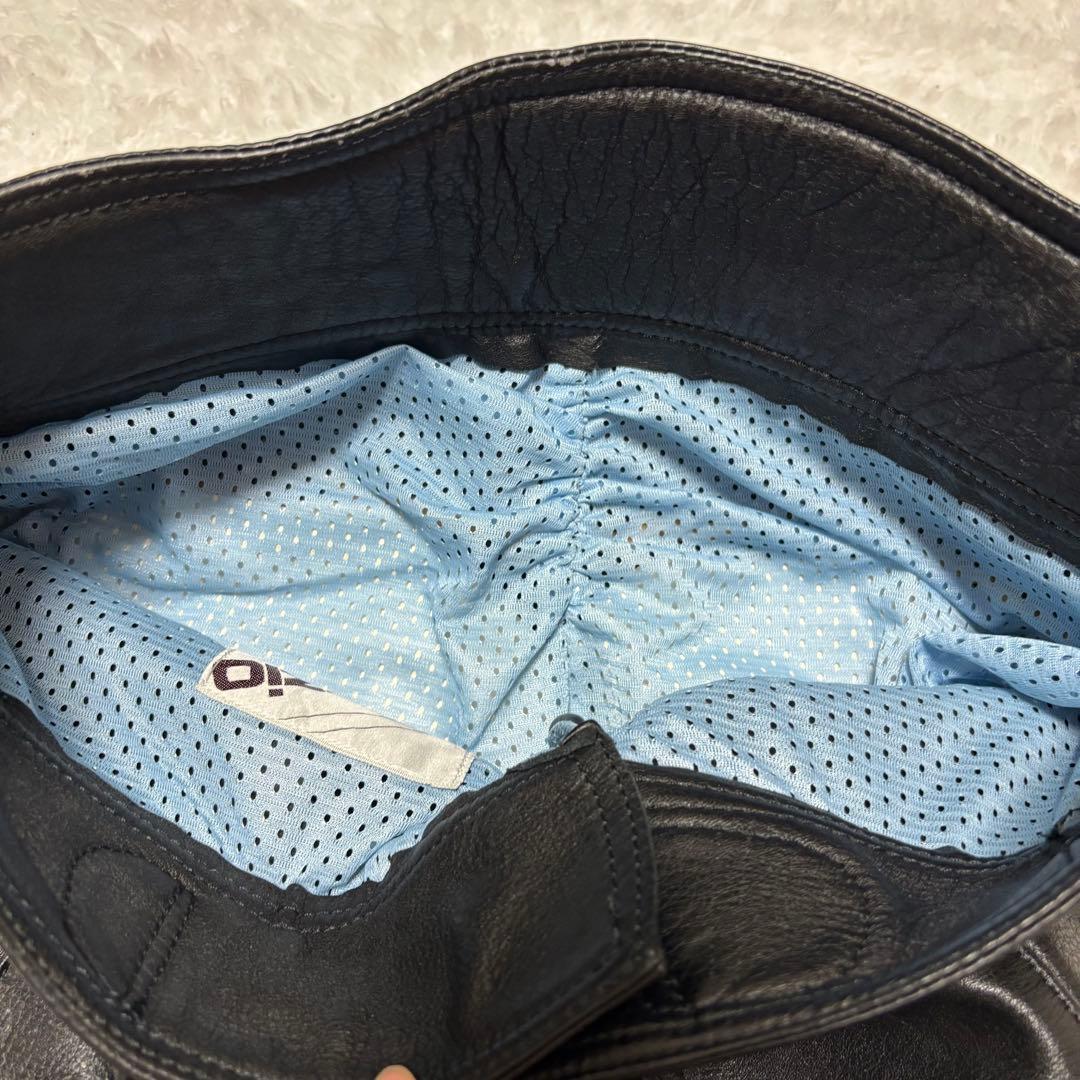 美品✨コミネ spazzioレザー ライディングパンツ レザーパンツ LLサイズ