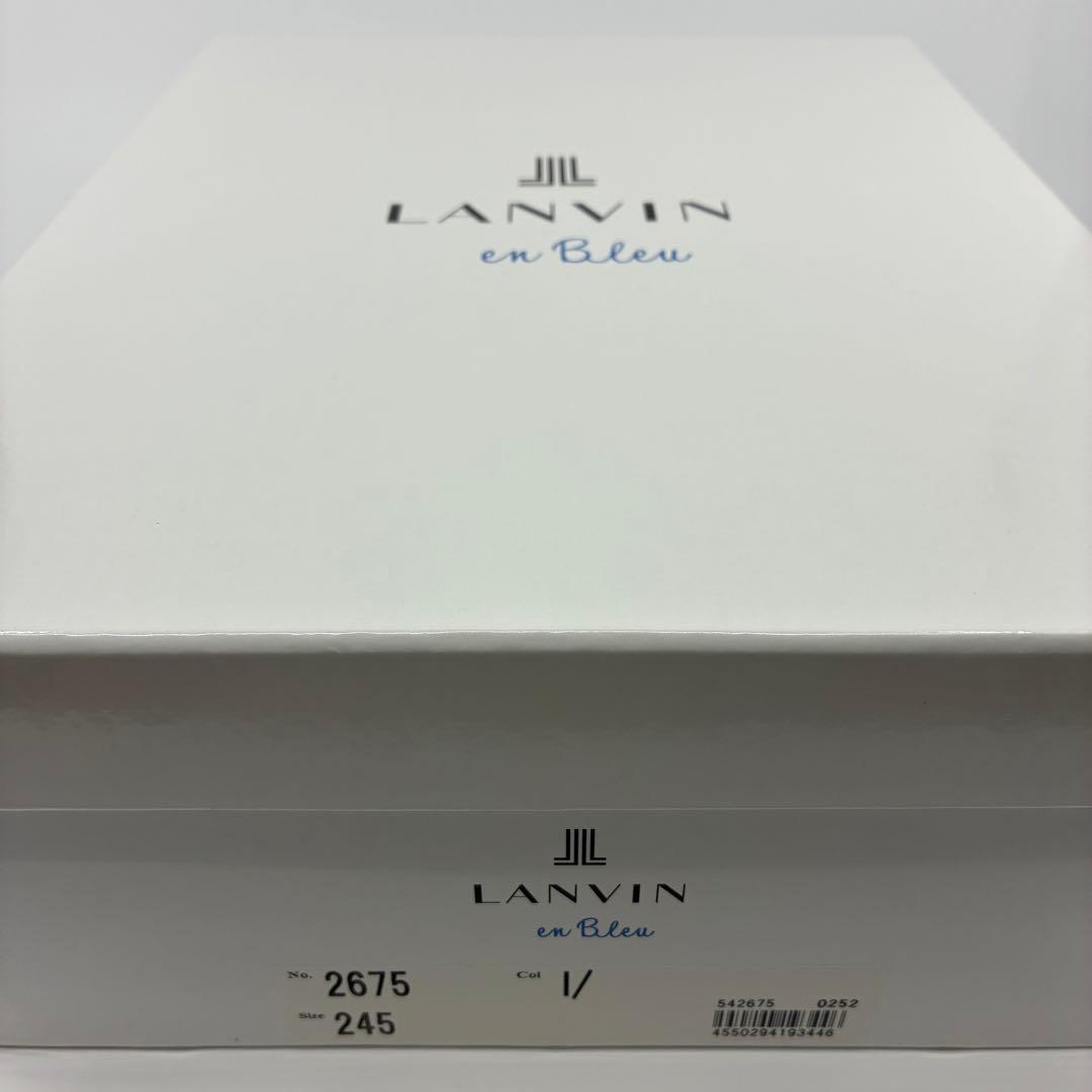 【未使用級】 ランバンオンブルー スニーカー 厚底 スリッポン 24.5cm 白