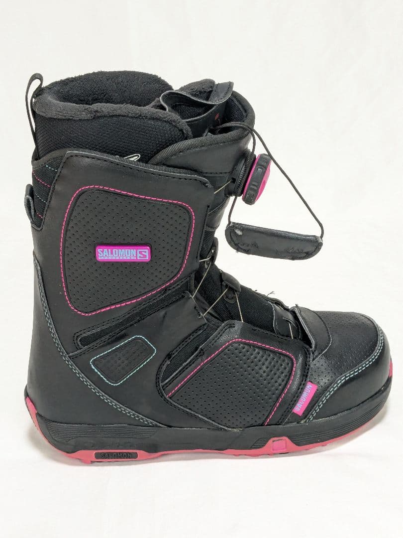 SALOMON PEARL スノーボードブーツ 24cm ブラック ピンク salomon