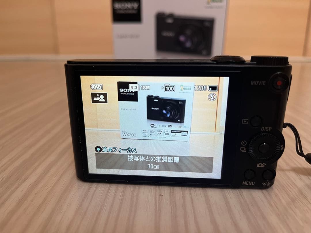 【美品】SONY Cyber-shot ブラック DSC-WX300 箱あり