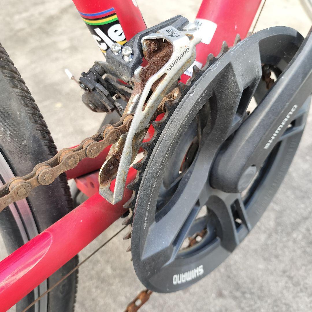 【直接渡し愛知】CYLVA F24 レッド BRIDGESTONE クロスバイク