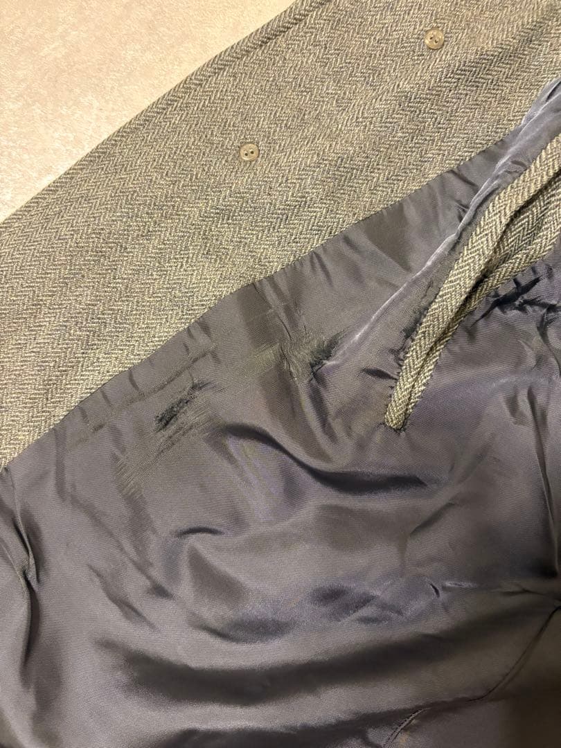 バーバリー　ウールコート　カシミヤ混　ステンカラーコート