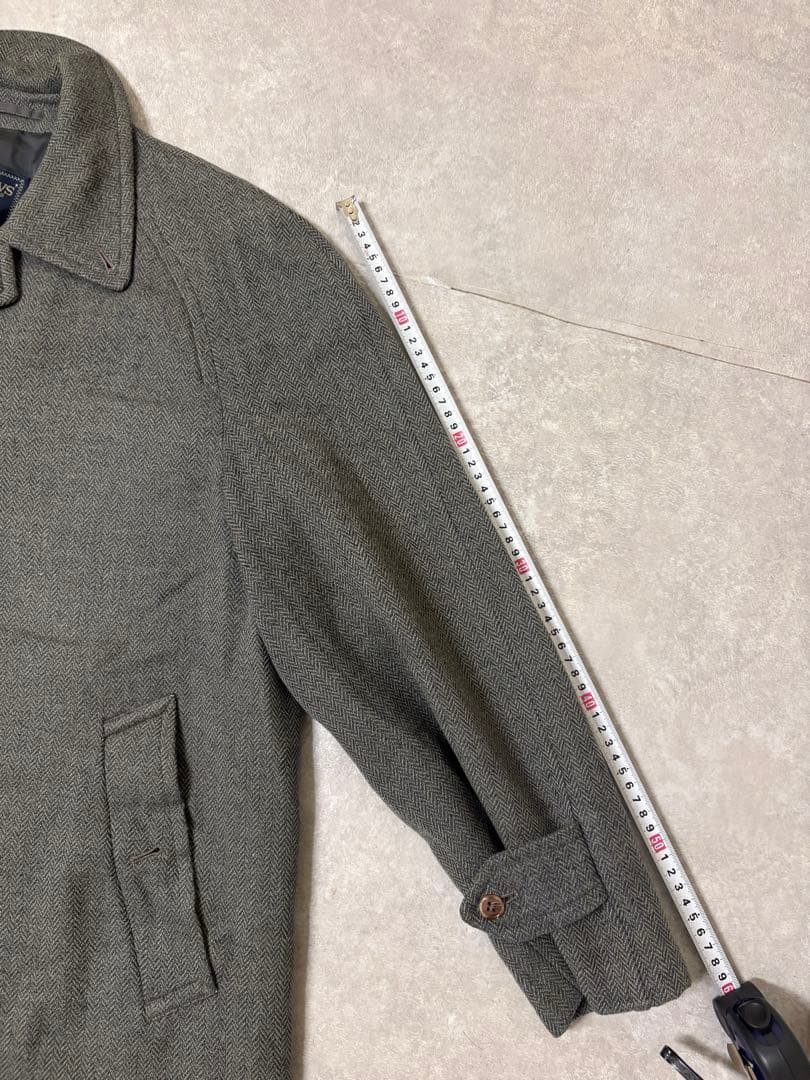 バーバリー　ウールコート　カシミヤ混　ステンカラーコート