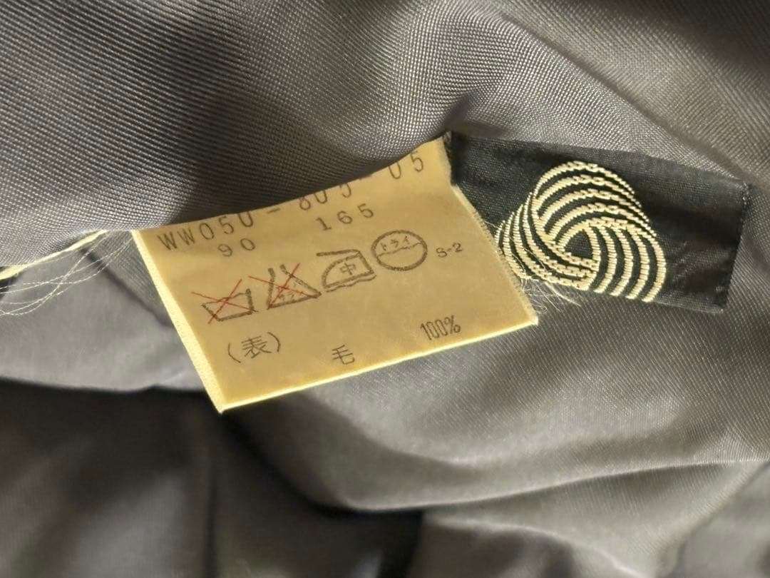 バーバリー　ウールコート　カシミヤ混　ステンカラーコート