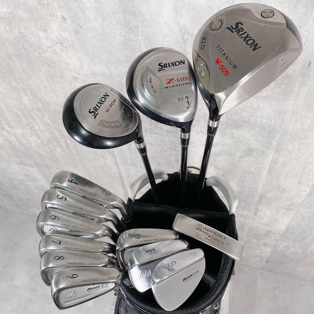 V792 スリクソン ミズノ メンズ ゴルフ クラブ フルセット 黒 初心者