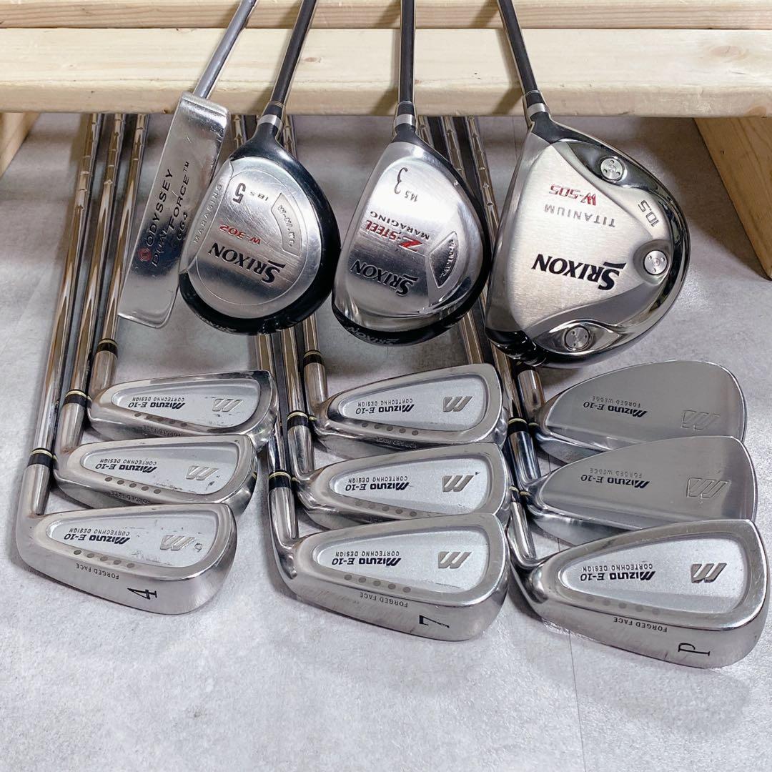 V792 スリクソン ミズノ メンズ ゴルフ クラブ フルセット 黒 初心者