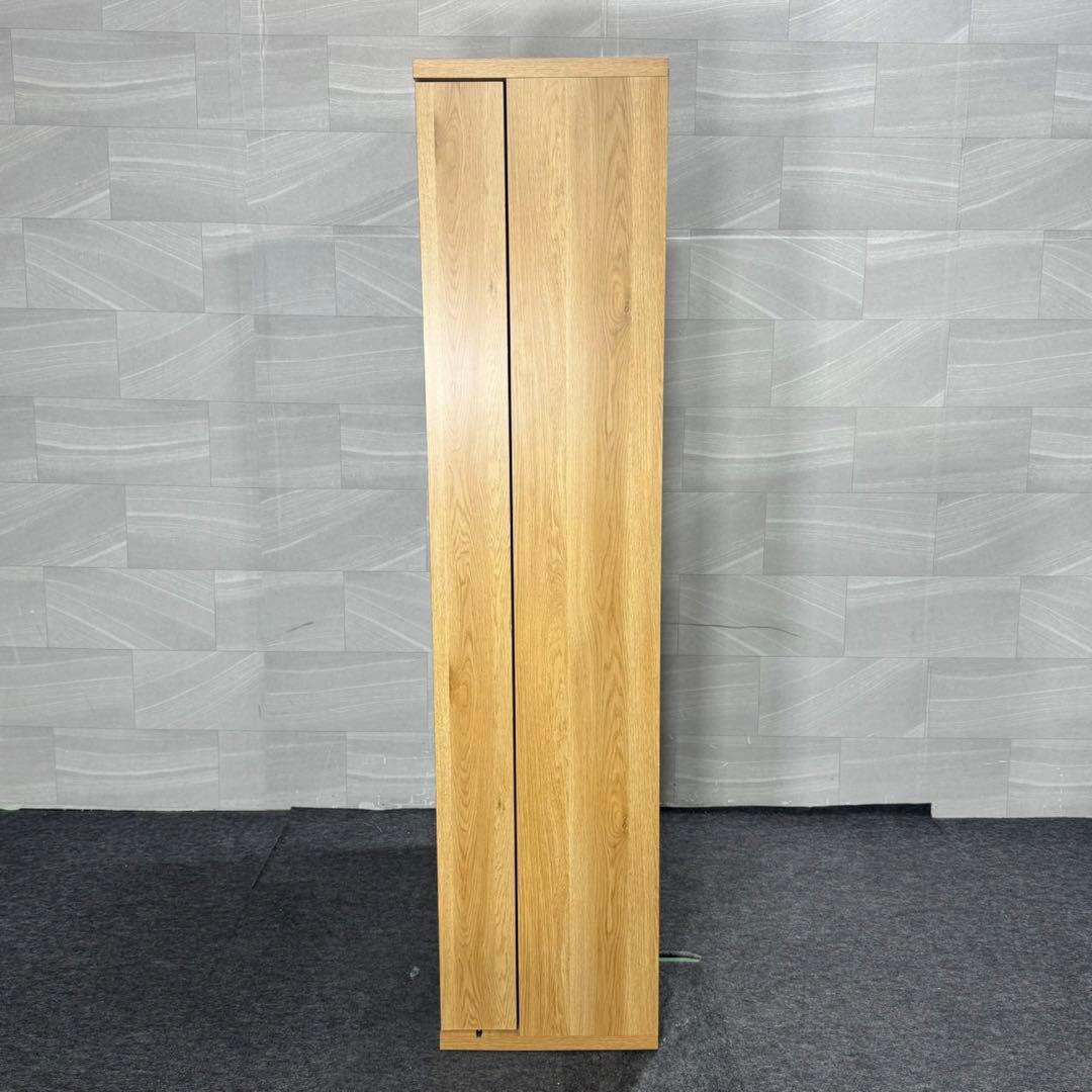 ニトリ Wスライド 本棚 ライトブラウン 完成品 組立不要 d5064