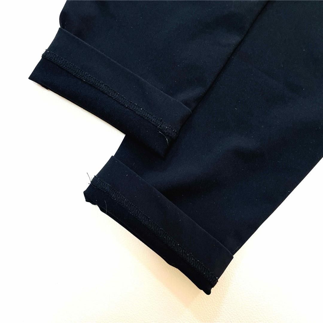 6602【美品】TFW49 ロングパンツ　スリムパンツ　ストレッチ　ブラック