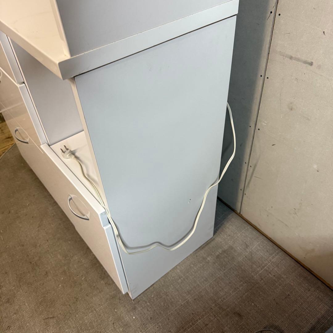【850】ホワイトキッチン収納キャビネット