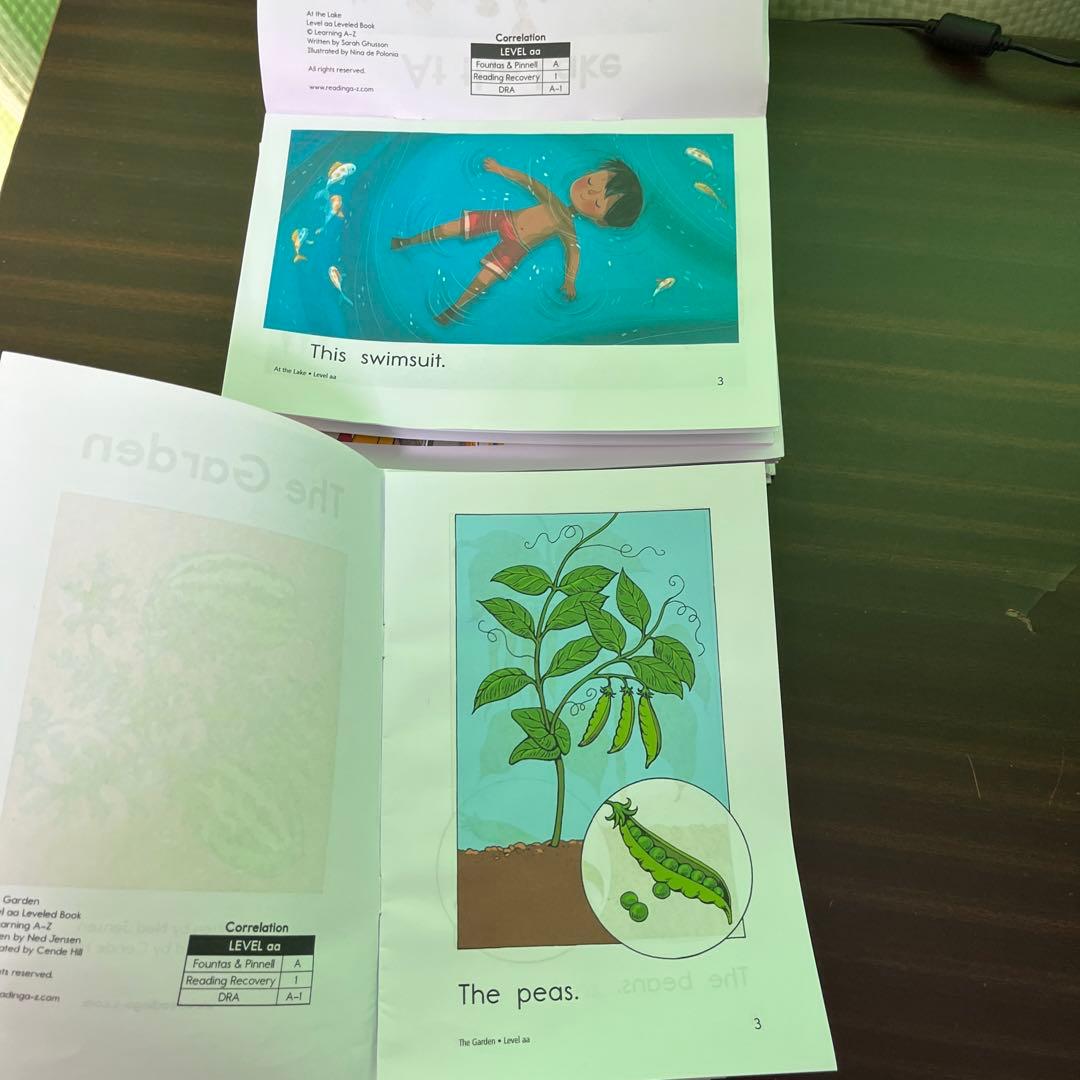 英語絵本4セット (Leveled Book AA 、A、B、C)欠番なし