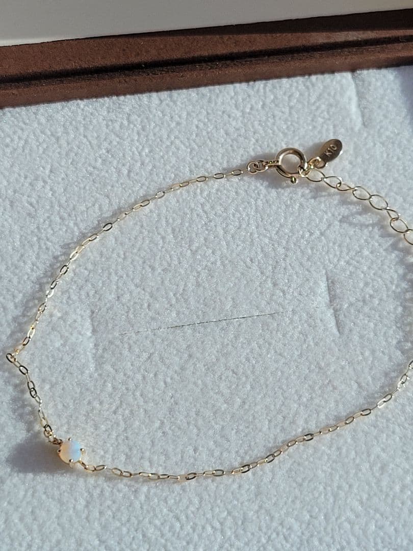 美品★K10 YG ブレスレット ジュエッテ Jouete オパール