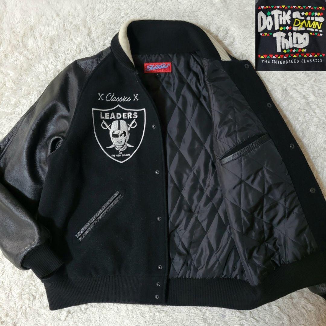 希少✨ レイダース インターブリード スタジャン レザー×メルトン